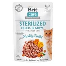 Brit Care Cat Sterilized Fillets in Gravy with Healthy Rabbit 85 g