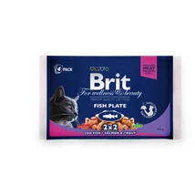 Brit Premium Cat Pouches Fish Plate 4X100G