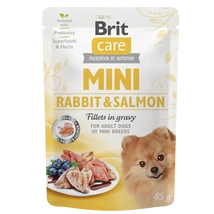 Brit Care Mini Rabbit&Salmon fillets in gravy 85g