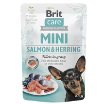 Brit Care Mini Salmon&Herring sterilised fillets in gravy 85g