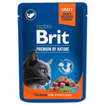 Brit premium Cat Pouches Salmon for Sterilized 100 g