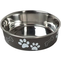 Flamingo fémtál bella mancs mintás fekete 1,5 l