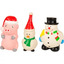 Flamingo karácsonyi játék latexfigurák