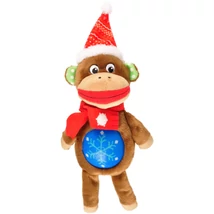 Flamingo karácsonyi játék majom+tpr pocak 34 cm