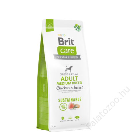 Brit Care Dog Sustainable Insect Adult Medium Breed 12 kg