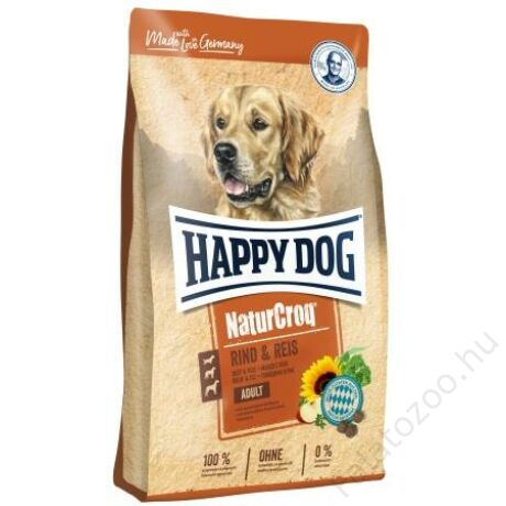 Happy Dog NATUR-CROQ RIND & REIS (Marha & rizs) 4kg