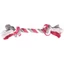 Flamingo Jim Playing Rope - rágókötél 2 csomóval, pink 30 cm