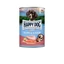 Happy Dog Supreme Sensible Puppy&Junior konzerv, csirke, lazac és burgonya ízesítésű nedves állateledel kölyök és fiatal kutyák számára 6x400 g