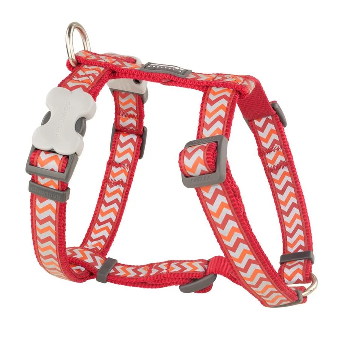 Red Dingo Reflective Ziggy Red Large Dog hám