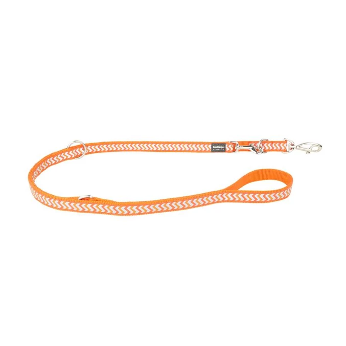 Red Dingo Reflective Ziggy Orange multi-purpose póráz 200 cm Medium