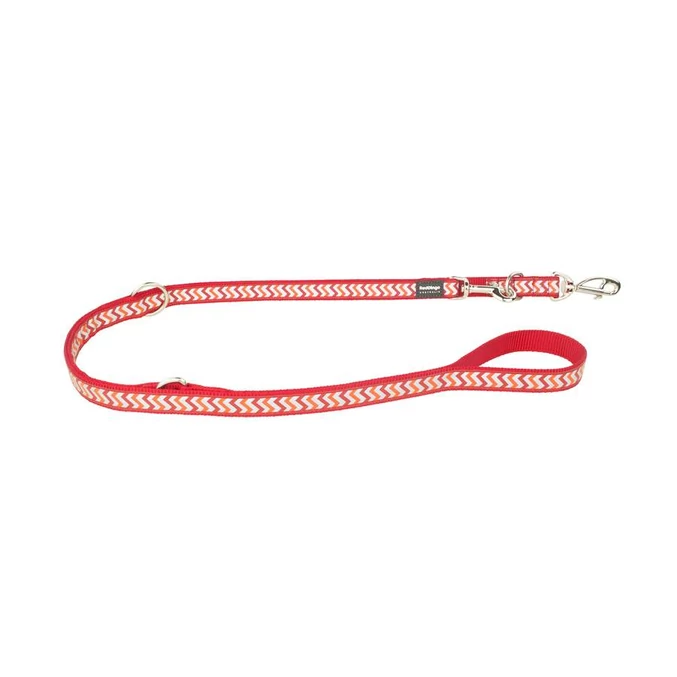 Red Dingo Reflective Ziggy Red multi-purpose póráz 200 cm Large