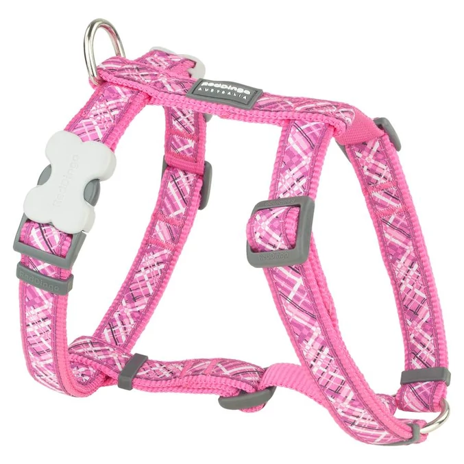 Red Dingo Flanno Hot Pink Large Dog hám