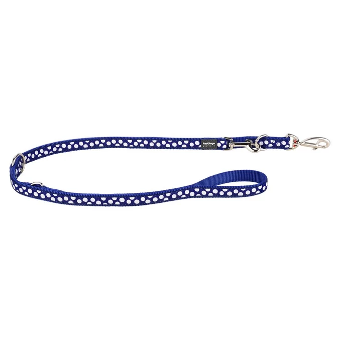Red Dingo White Spots Dark Blue multi-purpose póráz 200 cm Large