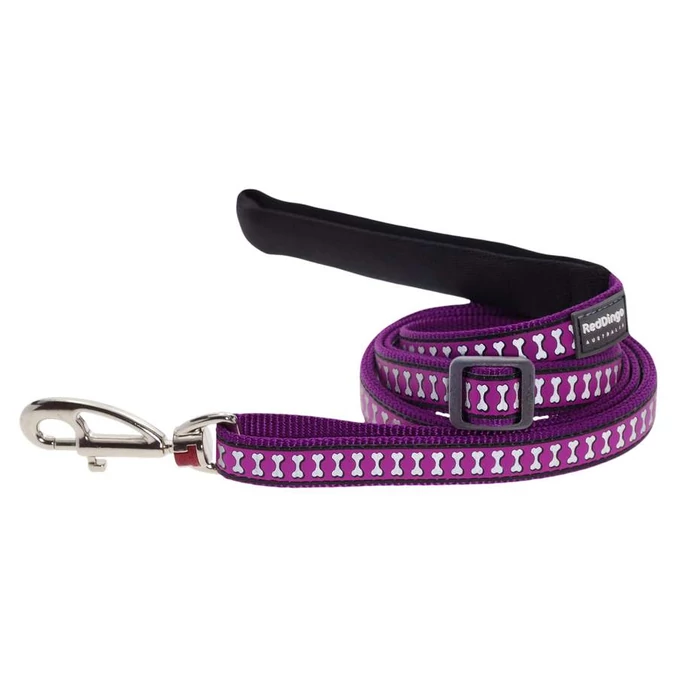 Red Dingo Reflective Purple póráz 100-180 cm Large