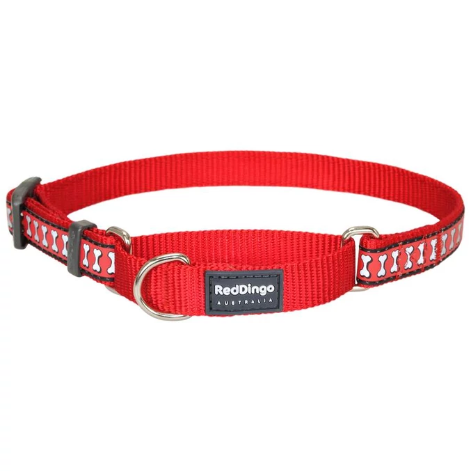 Red Dingo Reflective Red Large Martingale nyakörv