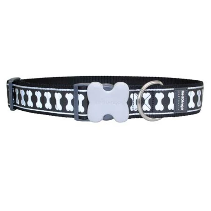Red Dingo Reflective Black Giant Long kutya nyakörv