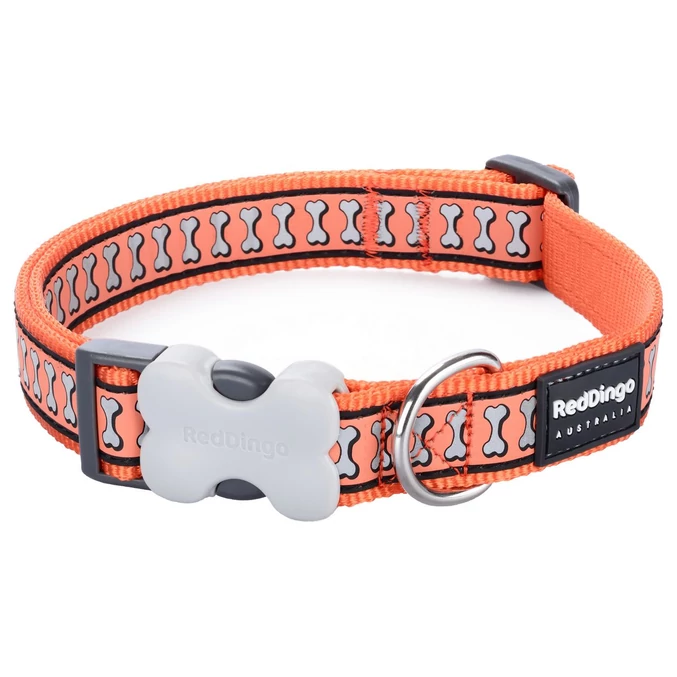 Red Dingo Reflective Orange Large kutya nyakörv