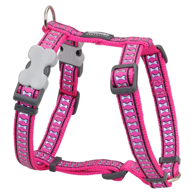 Red Dingo Reflective Hot Pink Large Dog hám