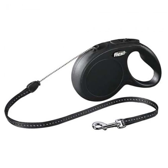 Flexi New Classic zsinór S 8m 12kg-ig fekete