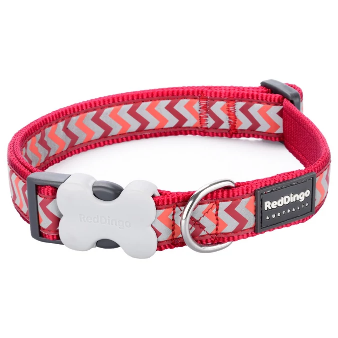 Red Dingo Reflective Ziggy Red Large kutya nyakörv