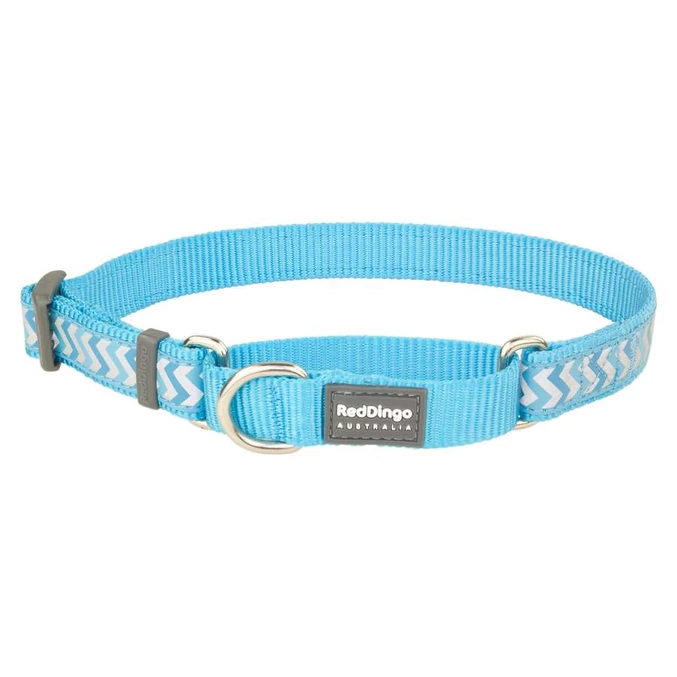 Red Dingo Reflective Ziggy Turquoise Large Martingale nyakörv