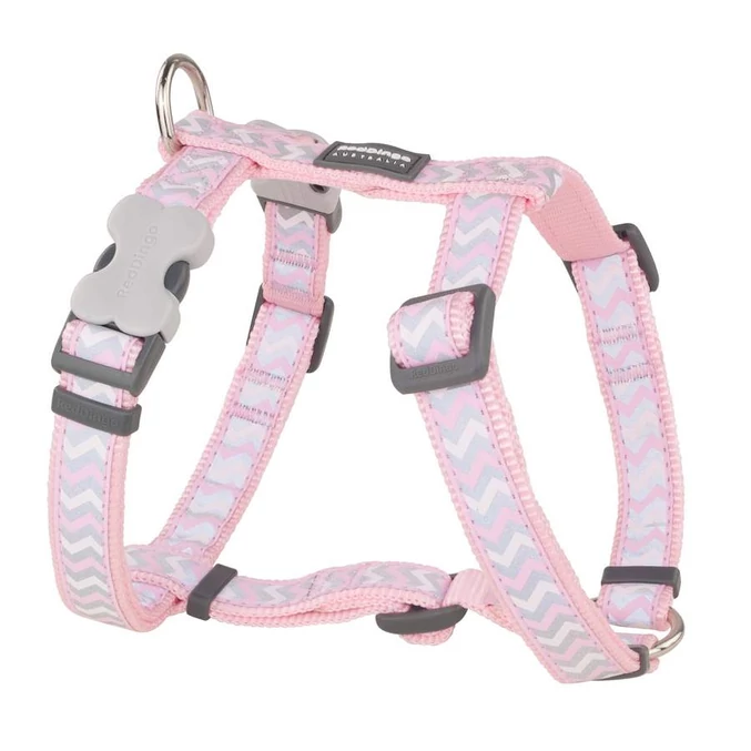 Red Dingo Reflective Ziggy Pink XS Dog hám
