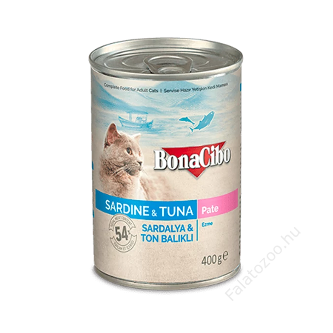 BONACIBO CANNED CAT FOODS SARDINE & TUNA 400g