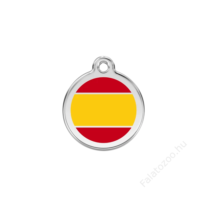 Red Dingo Rozsdamentes spanyol zászló mintás acél biléta