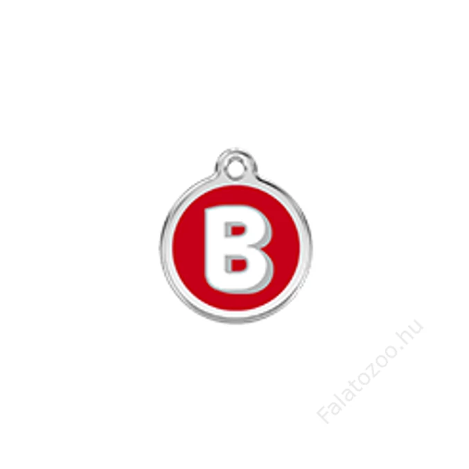Red Dingo Rozsdamentes B betű mintás acél biléta