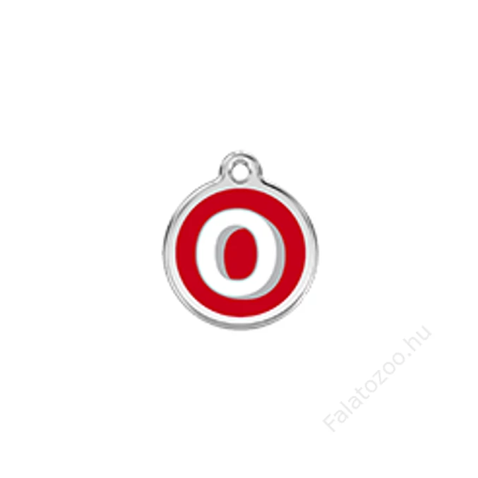 Red Dingo Rozsdamentes O betű mintás acél biléta