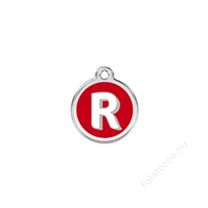 Red Dingo Rozsdamentes R betű mintás acél biléta