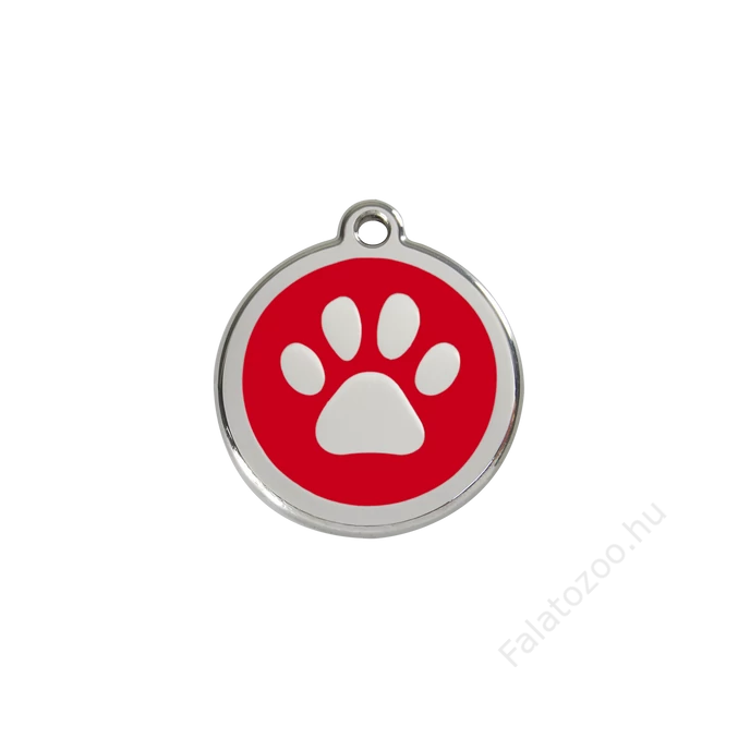 Red Dingo Rozsdamentes mancs mintás acél biléta piros