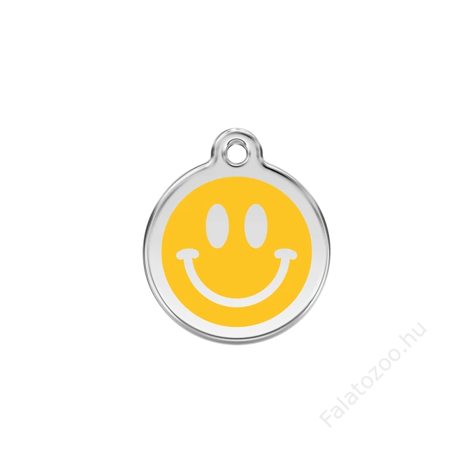 Red Dingo Rozsdamentes emoji mosolygó arc mintás acél biléta