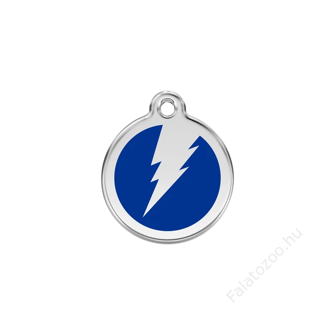 Red Dingo Rozsdamentes villám mintás acél biléta sötétkék