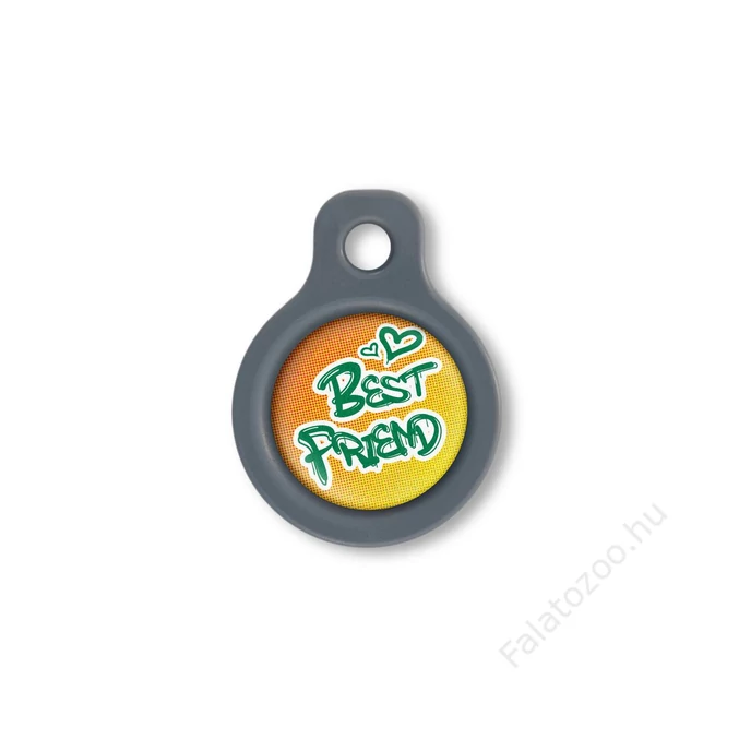 Blucky Graffiti Orange Dog Tag small