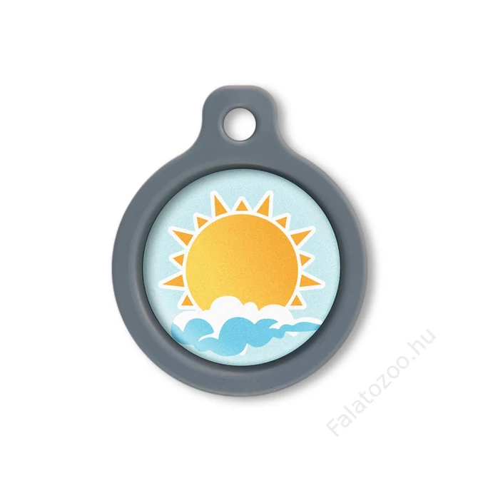 Blucky Sunny Pastel Turquoise Dog Tag medium