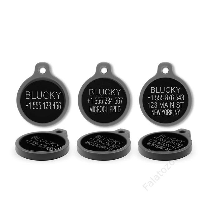 Blucky Jasmine Black Dog Tag medium