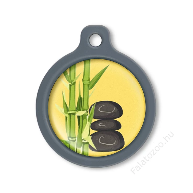 Blucky Bamboo Yellow Dog Tag large