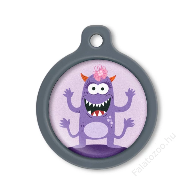 Blucky Beastie Pastel Purple Dog Tag large