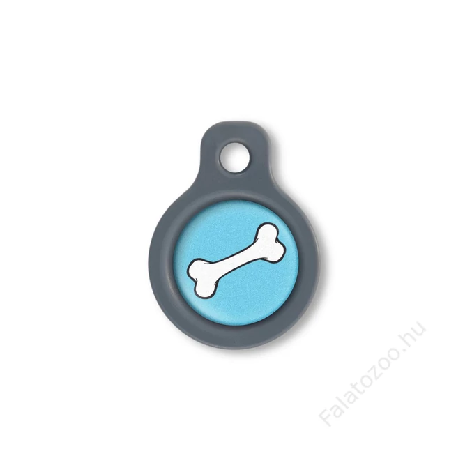 Blucky Bone Turquoise Blue Dog Tag small