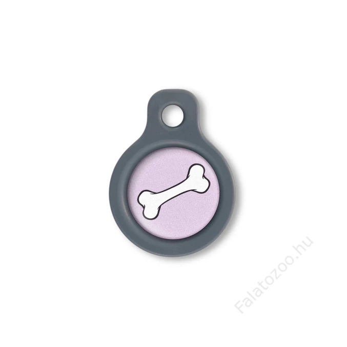 Blucky Bone Pastel Purple Dog Tag small