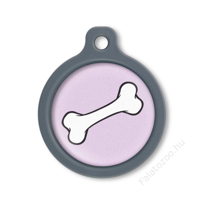 Blucky Bone Pastel Purple Dog Tag large