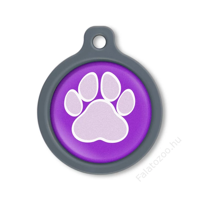 Blucky Wild Paw Purple Dog Tag large