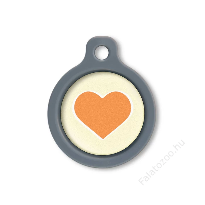 Blucky Heart Pastel Yellow Dog Tag medium