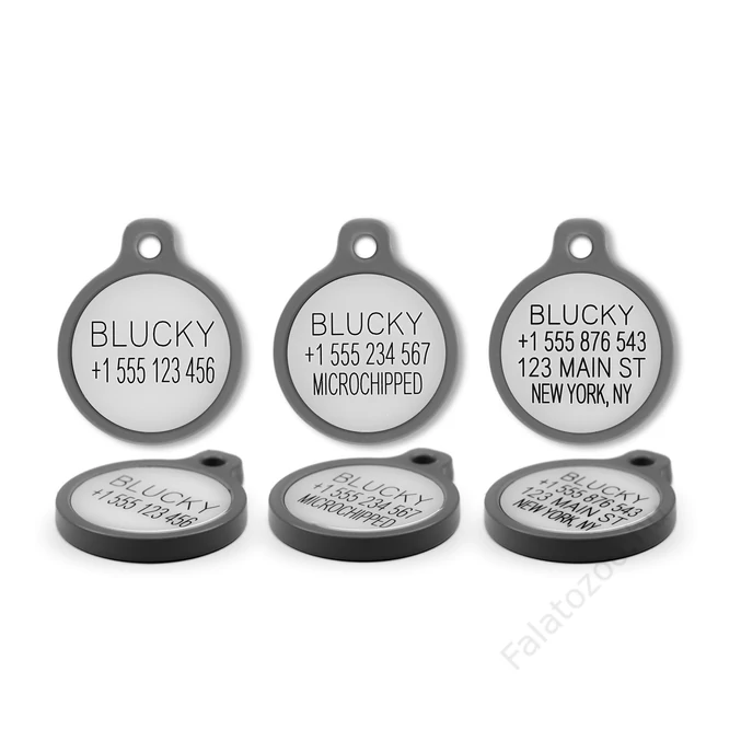 Blucky Jasmine Dark Blue Dog Tag medium