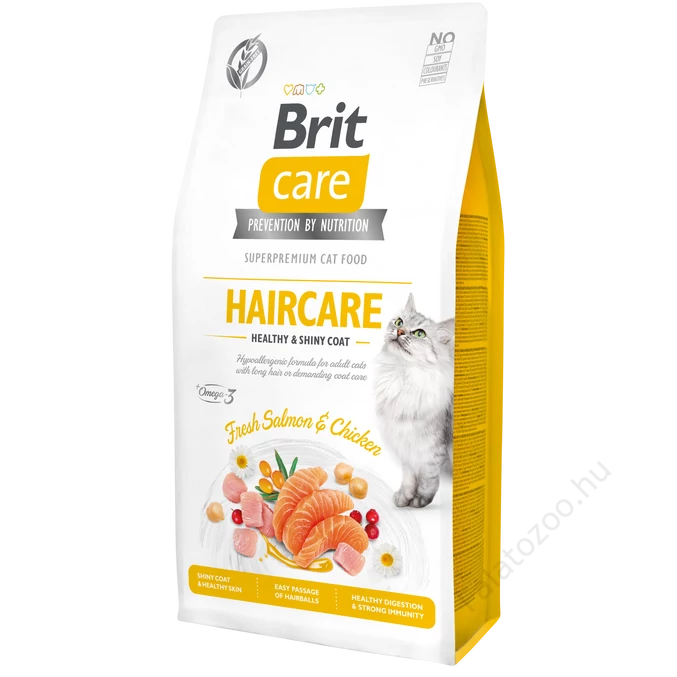 Brit Care Cat Grain Free HAIRCARE Salmon and Chicken