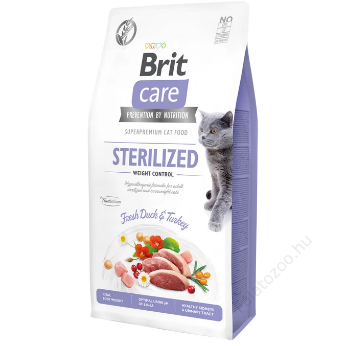 Brit Care Cat Grain Free STERILISED - WEIGHT CONTROL Duck and Turkey