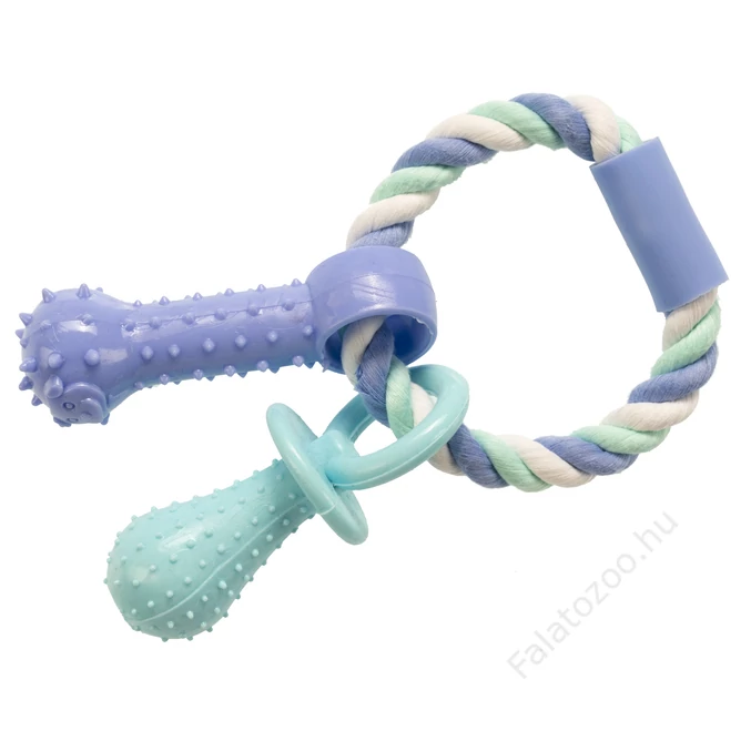 Gimborn Gimdog JÁTÉK RÁGÓKÖTÉL CSÖRGŐ + FOGTISZTÍTÓ TPR 15 CM