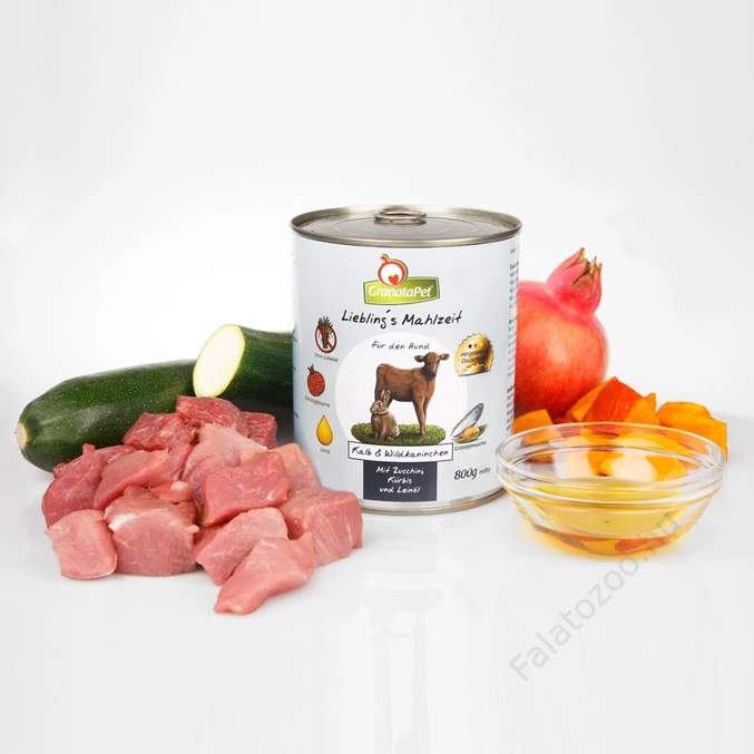 GranataPet Liebling´s Mahlzeit borjú és nyúl konzerv