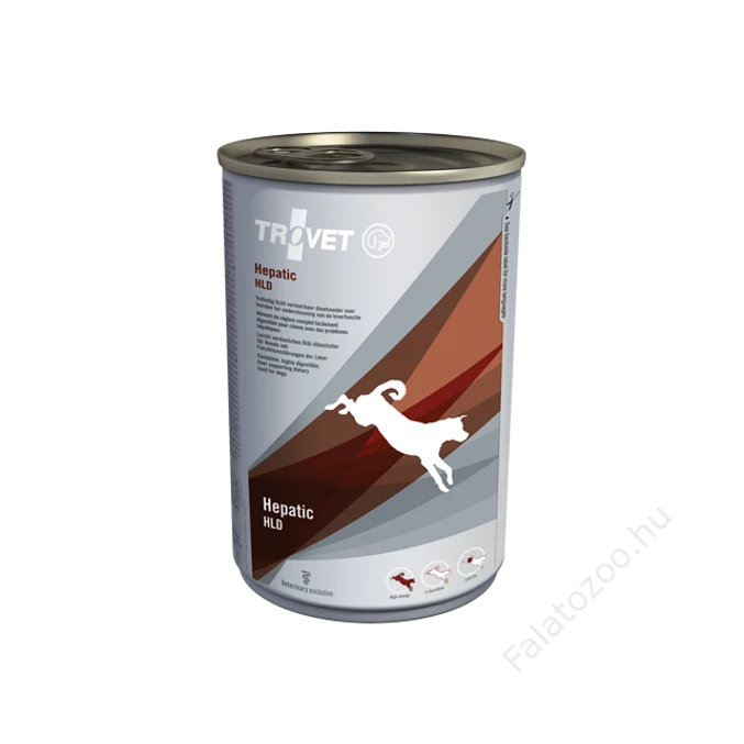TROVET HEPATIC/HLD Májkímélő konzerv táp kutyáknak 400 g